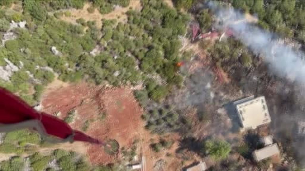 Antalya'da ormanlık alanda yangın
