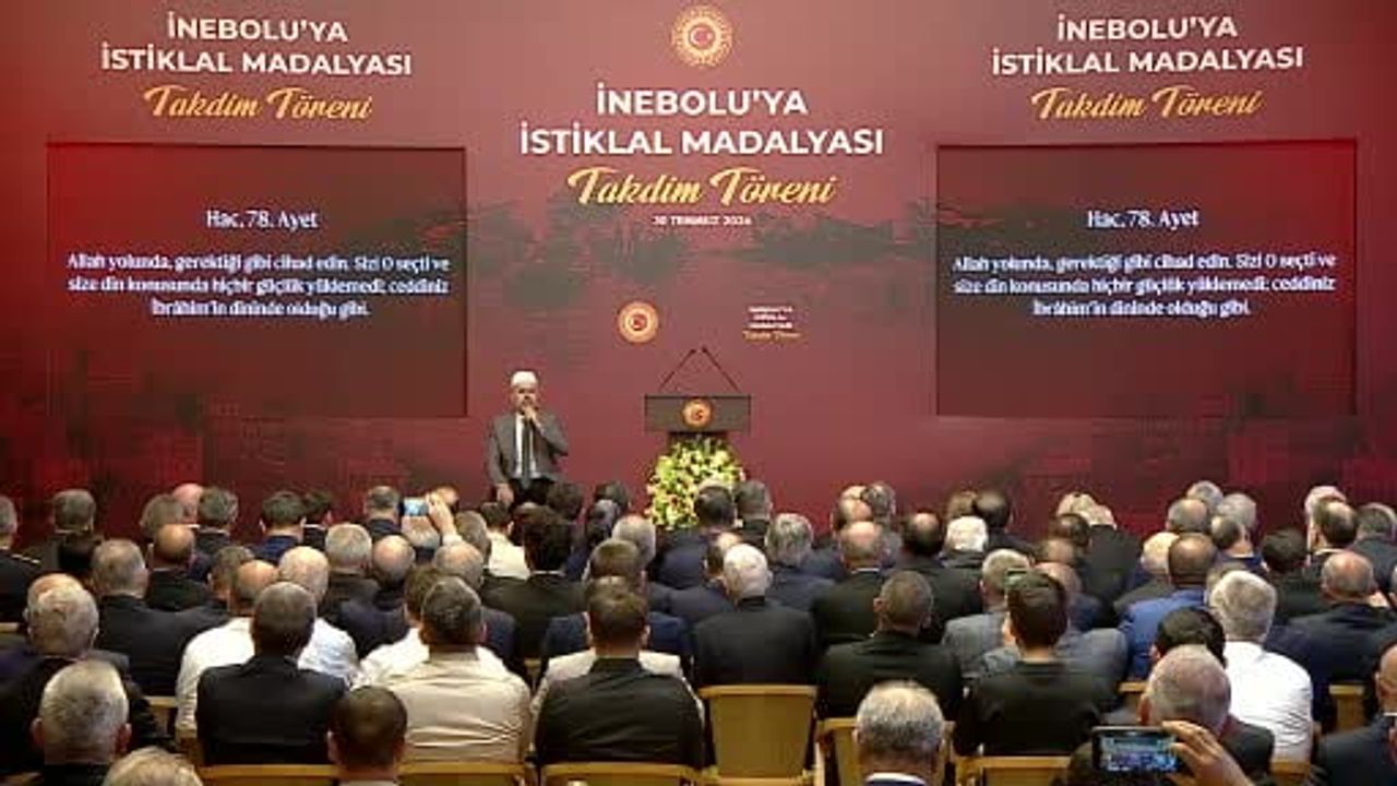 İnebolu’ya İstiklal Madalyası takdim töreni