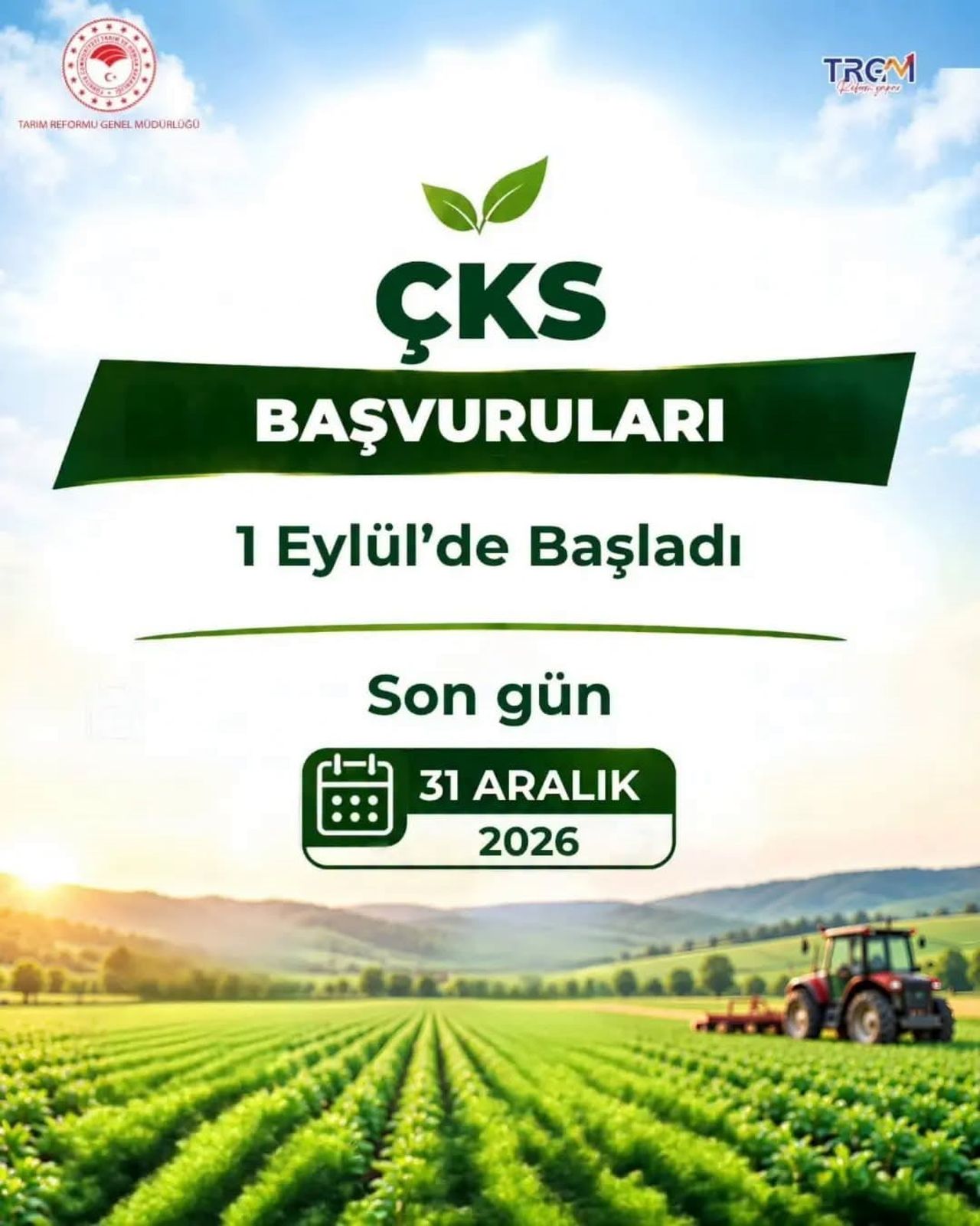 AYDIN’DA 2027 ÜRETİM YILI ÇİFTÇİ KAYIT SİSTEMİ (ÇKS) BAŞVURULARI BAŞLADI. ÜRETİCİLER BAŞVURULARINI...