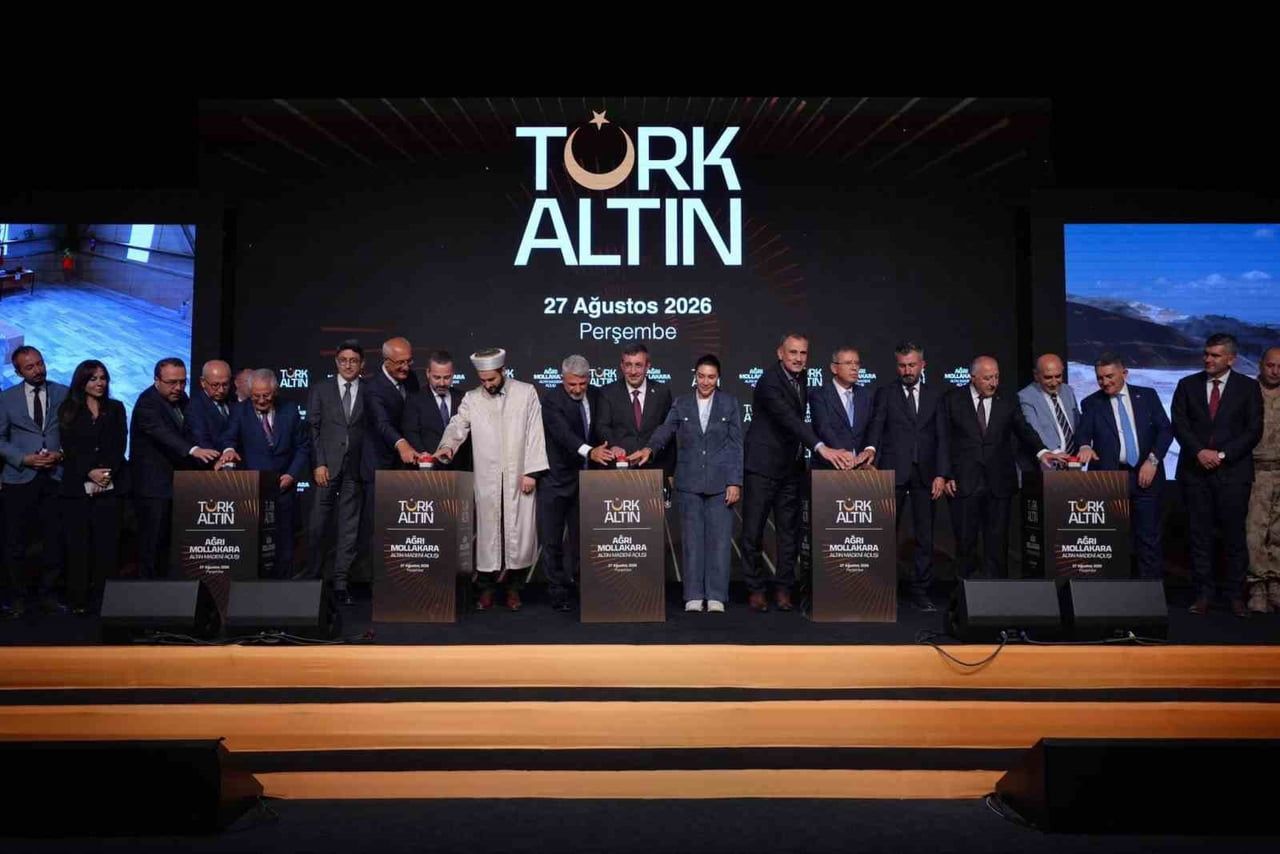 MOLLAKARA ALTIN MADENİ, CUMHURBAŞKANI YARDIMCISI CEVDET YILMAZ’IN KATILIMIYLA DÜZENLENEN TÖRENLE...