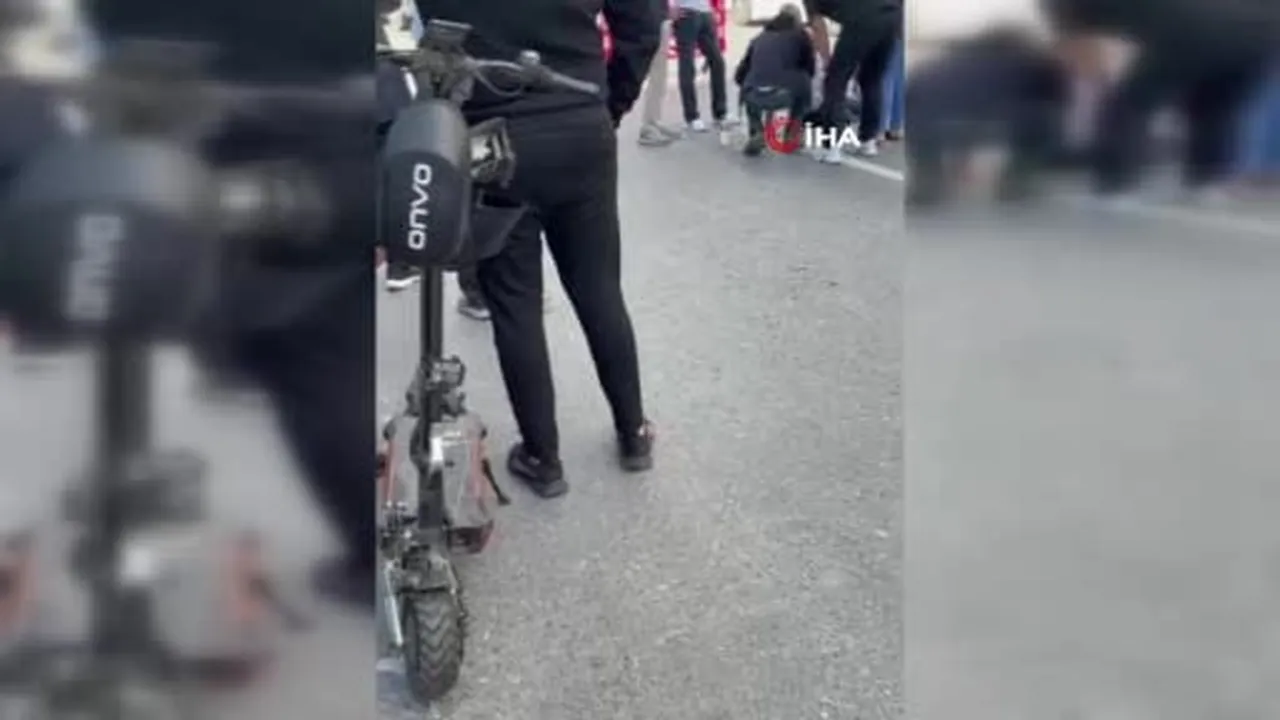 Sultangazi’de elektrikli skuter yayaya çarptı: 1 yaralı
