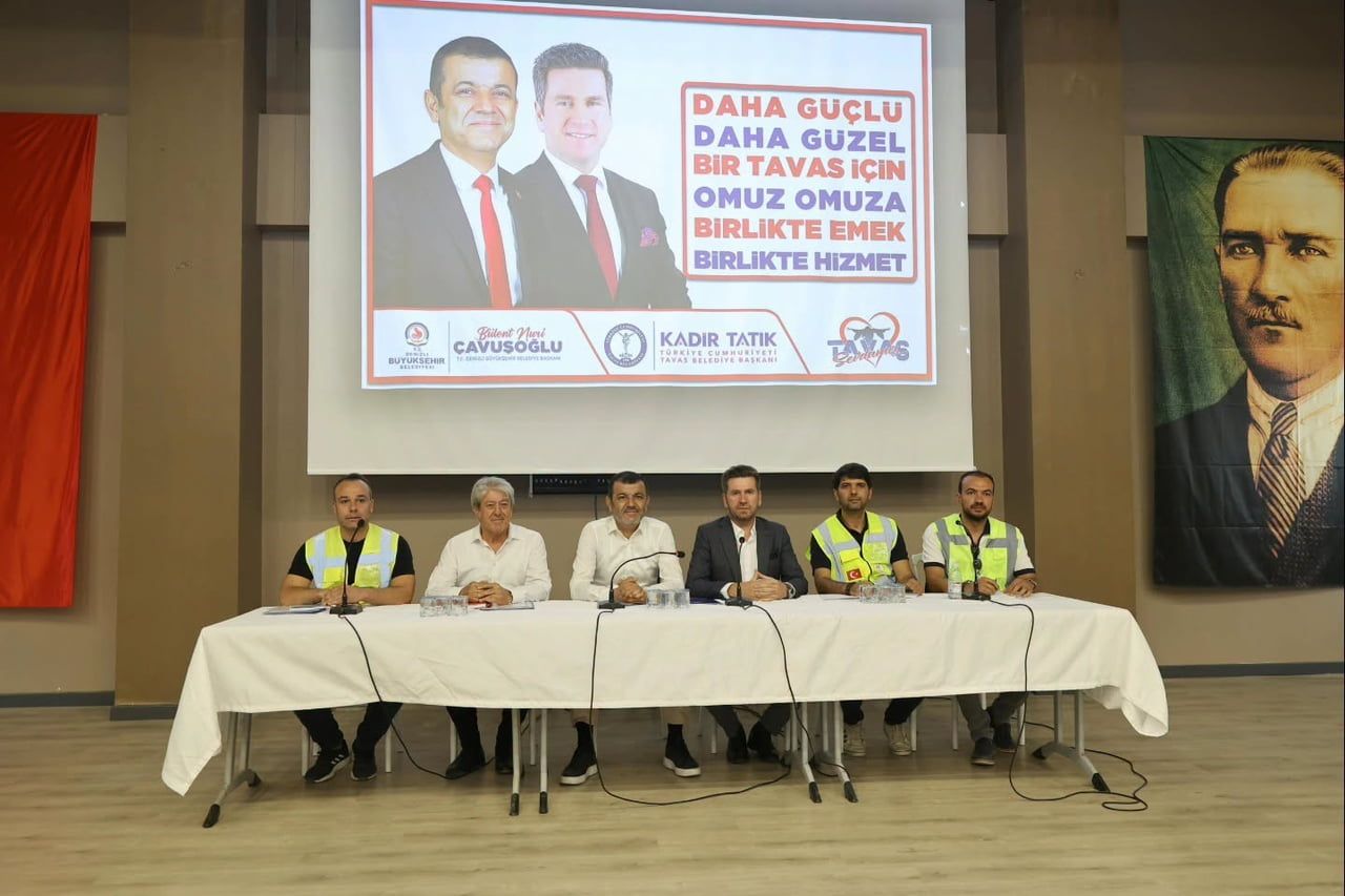 DENİZLİ BÜYÜKŞEHİR BELEDİYE BAŞKANI BÜLENT NURİ ÇAVUŞOĞLU VE TAVAS BELEDİYE BAŞKANI KADİR TATIK...
