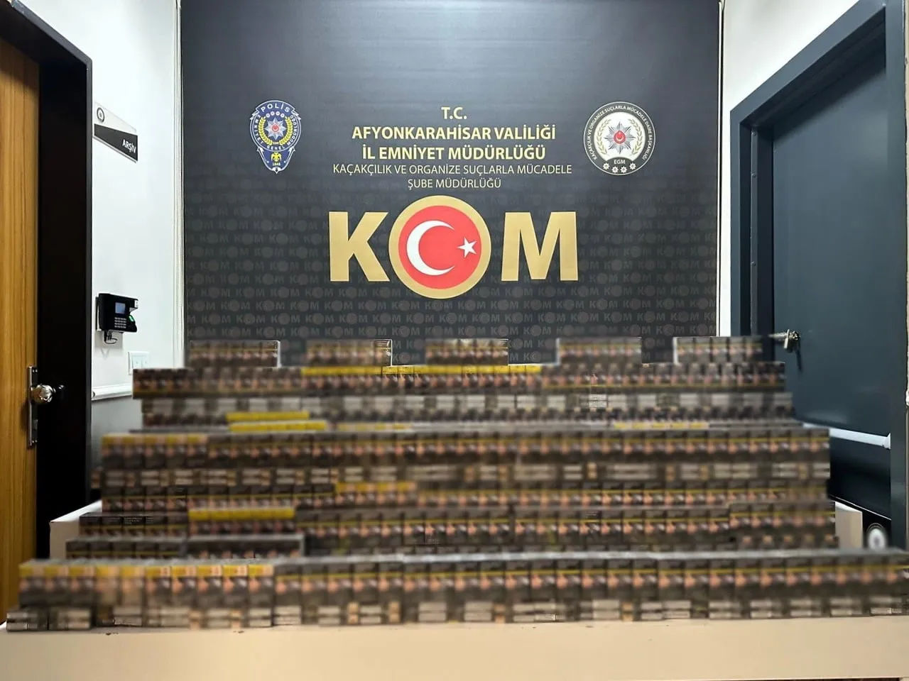 AFYONKARAHİSAR’IN SULTANDAĞI İLÇESİNDE POLİS EKİPLERİ TARAFINDAN GERÇEKLEŞTİRİLEN OPERASYONDA BİN...
