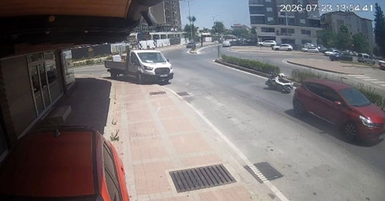 KAZA ANI GÜVENLİK KAMERASI TARAFINDAN KAYDEDİLDİ.