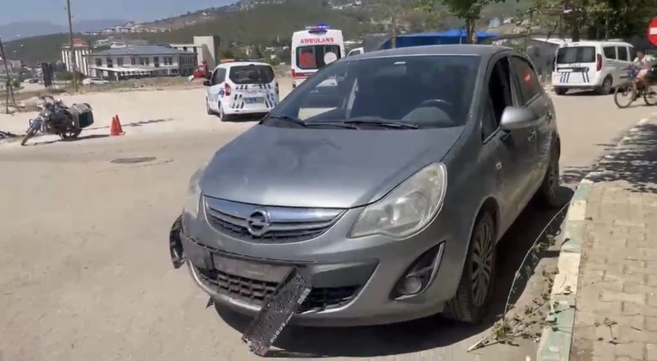 OSMANİYE’NİN BAHÇE İLÇESİNDE MOTOSİKLET İLE OTOMOBİLİN ÇARPIŞMASI SONUCU MEYDANA GELEN TRAFİK...