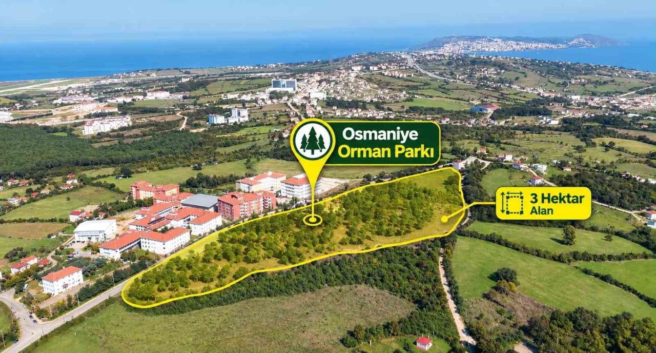 OSMANİYE MAHALLESİ TEFNELİK MEVKİSİNDE YAPIMI DEVAM EDEN OSMANİYE ORMAN PARKI PROJESİNDE...