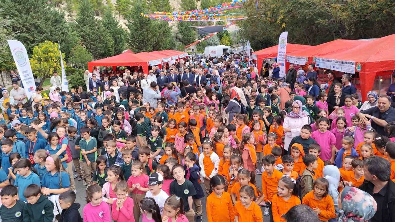 KARAMAN'DA ERMENEK ÇOCUK ŞENLİĞİ'NDE YAKLAŞIK BİN 300 ÖĞRENCİ DOYASIYA EĞLENDİ.