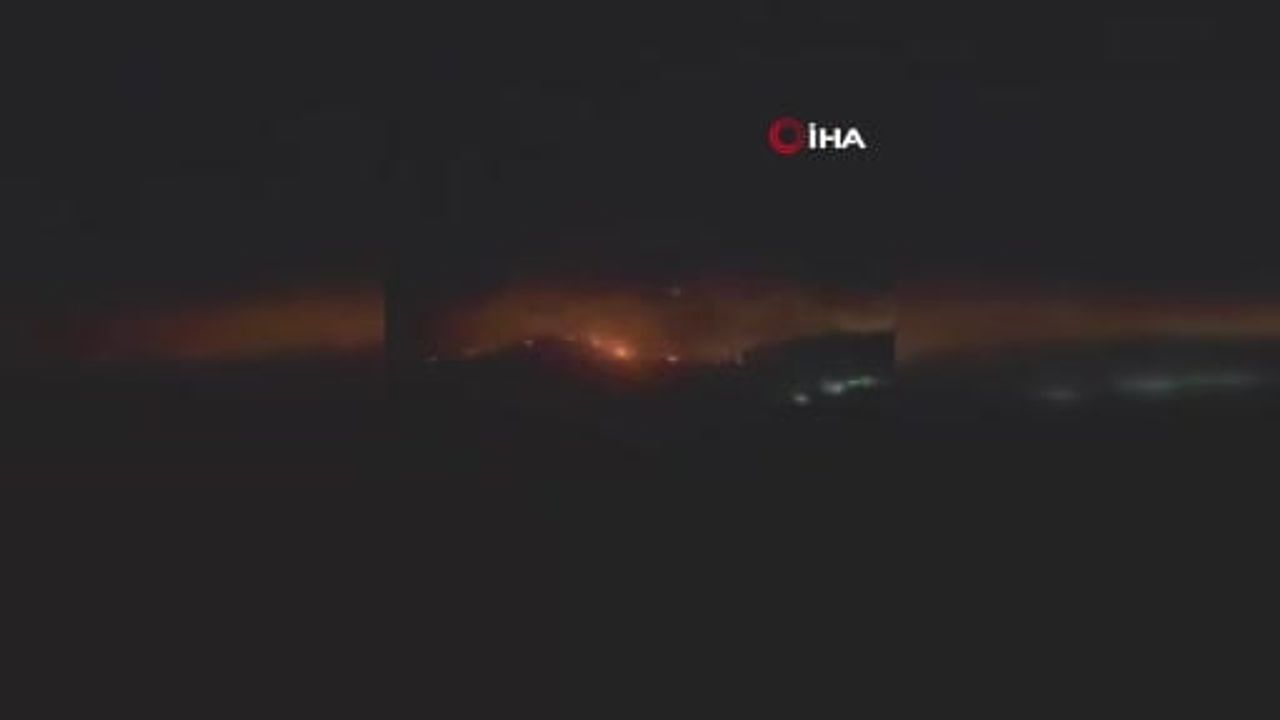 Susurluk’taki orman yangınında gece boyu mücadele sürüyor: 450 hektarlık alan etkilendi