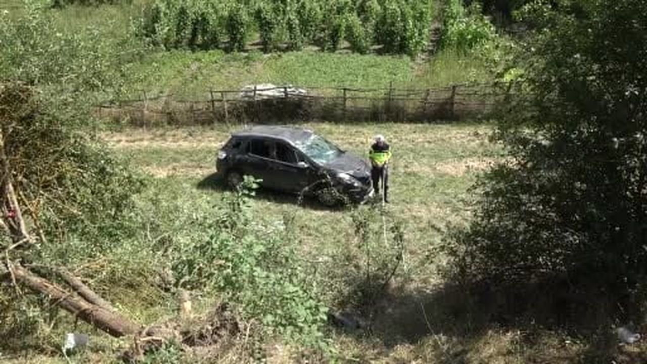 Kastamonu’da otomobil şarampole uçtu: 4 yaralı