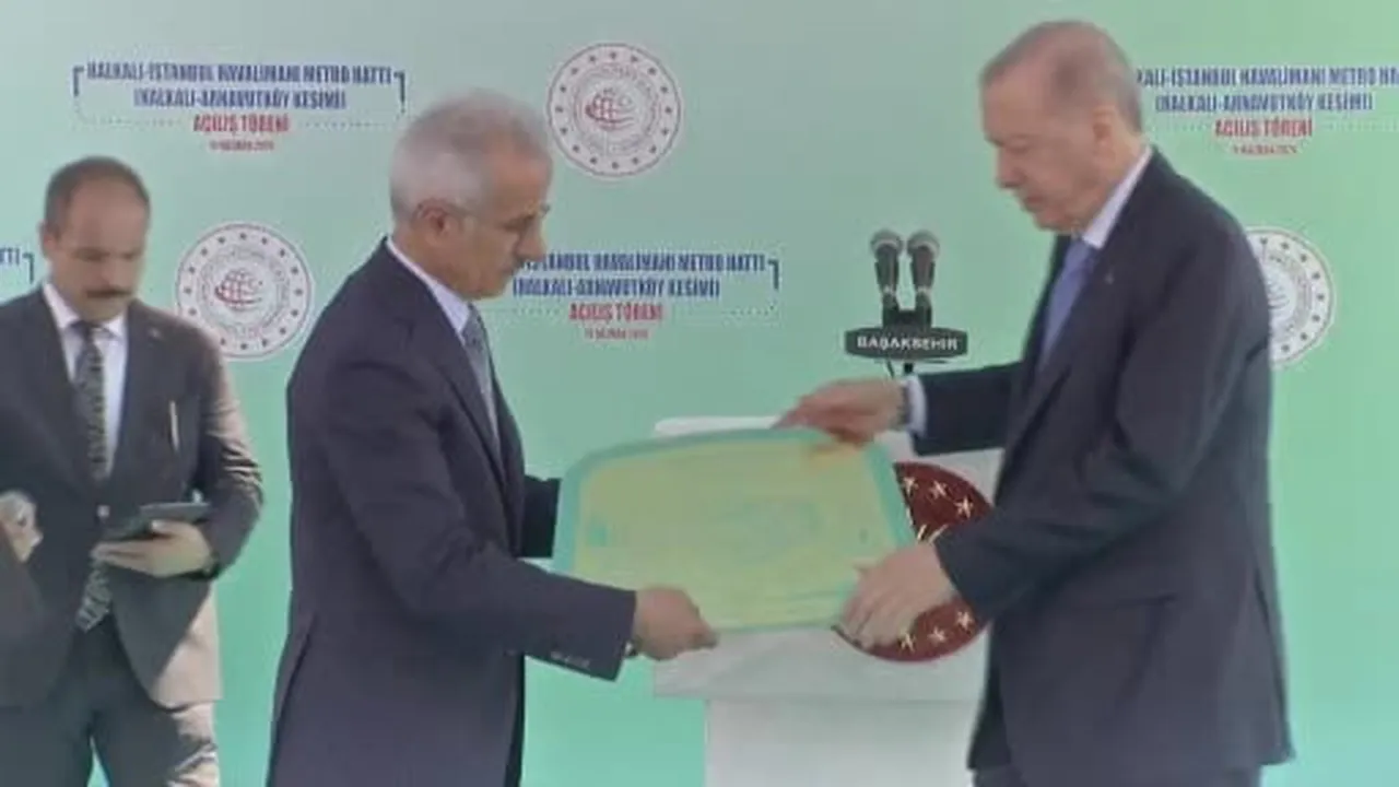 Cumhurbaşkanı Erdoğan Halkalı – Arnavutköy Metrosu açılış törenine katıldı