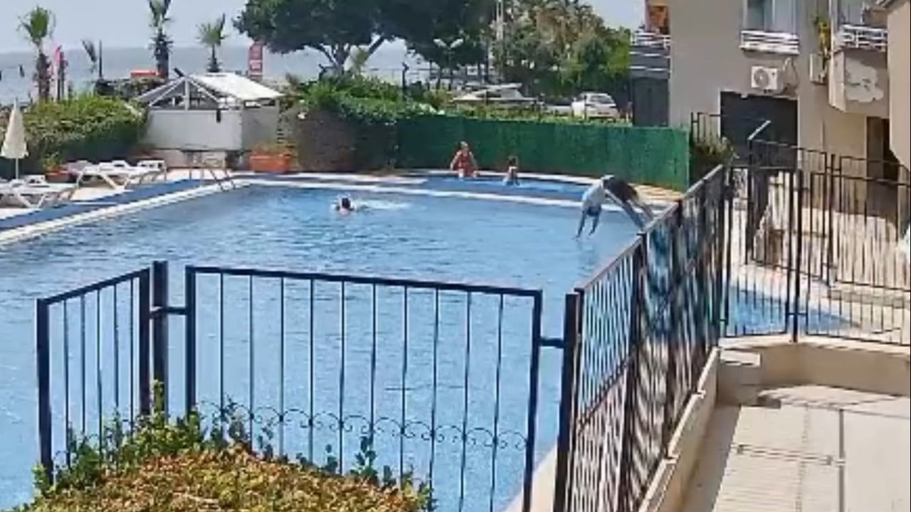 MERSİN'DE BİR TATİL SİTESİNİN HAVUZUNA GİREN ÇOCUK BOĞULMA TEHLİKESİ GEÇİRDİ, O SIRADA HAVUZA...