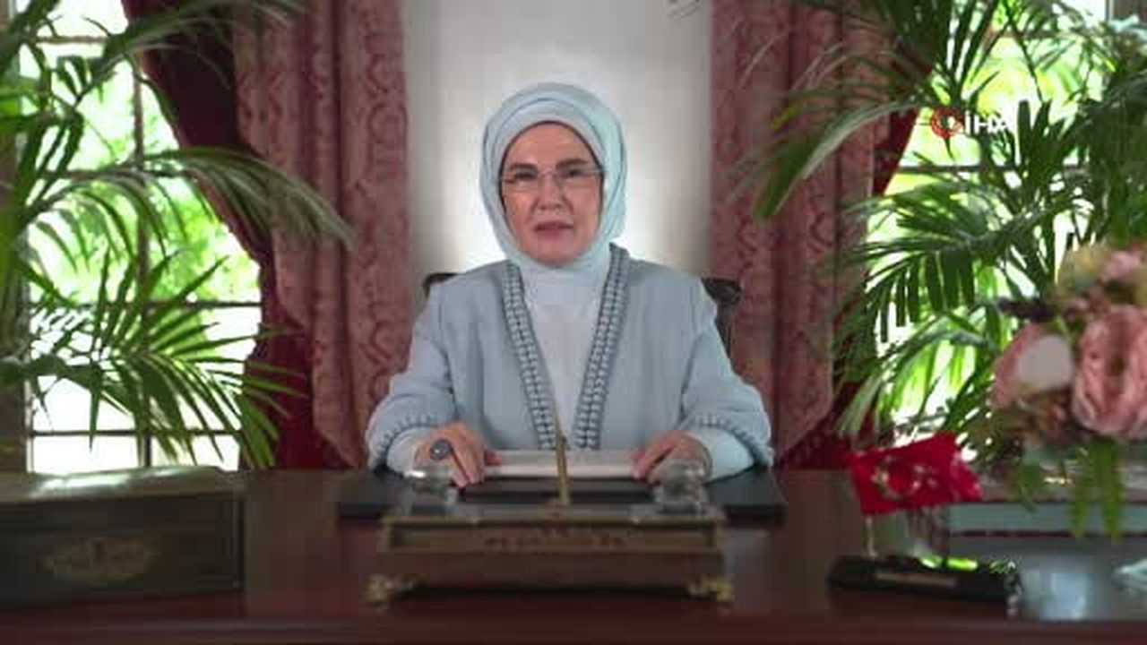Emine Erdoğan, 6. Lider Eşleri Zirvesi'ne video mesaj gönderdi
