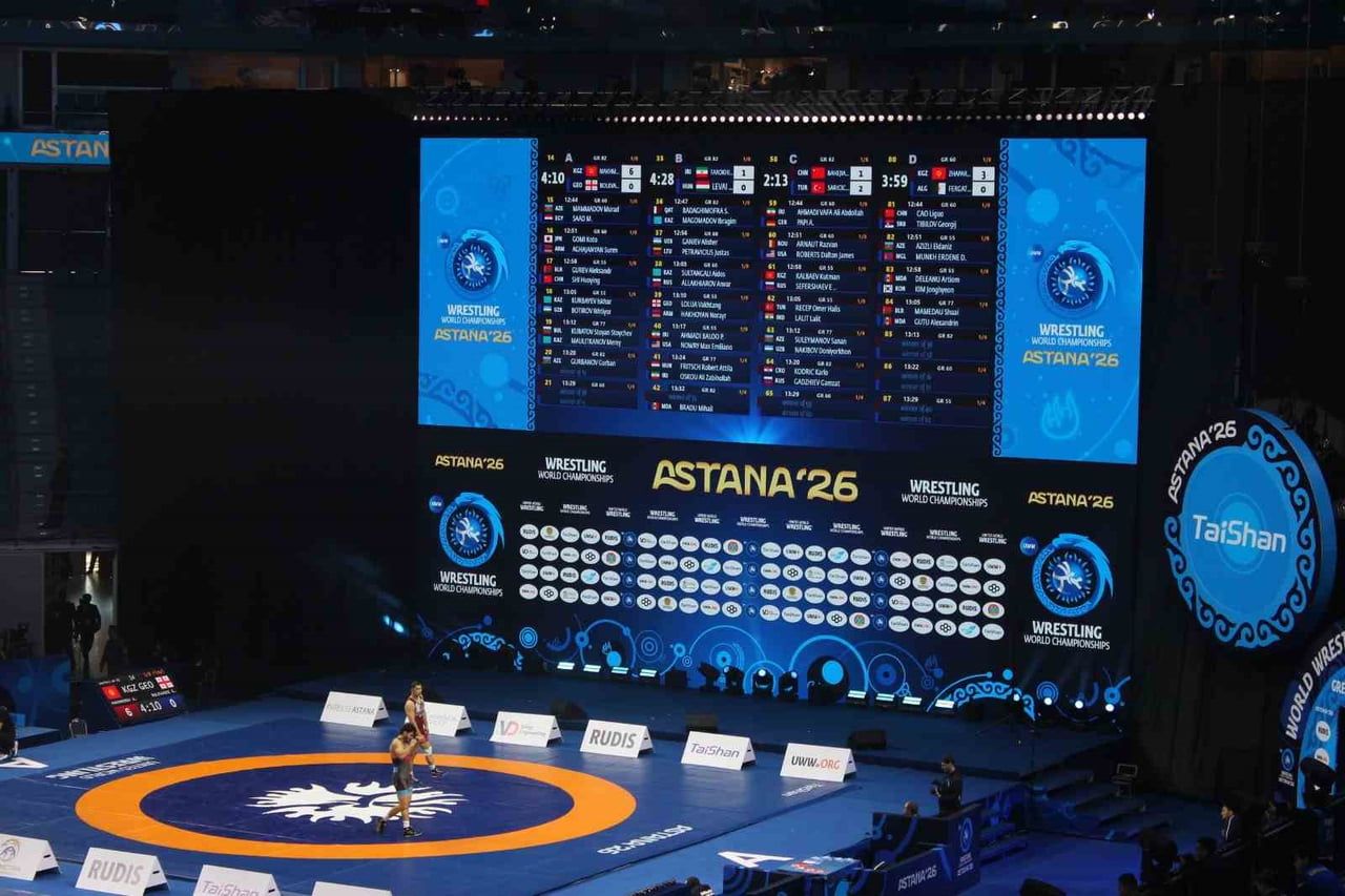 KAZAKİSTAN'IN BAŞKENTİ ASTANA’DA DÜZENLENEN 2026 DÜNYA BÜYÜKLER GÜREŞ ŞAMPİYONASI’NDA TÜRKİYE...