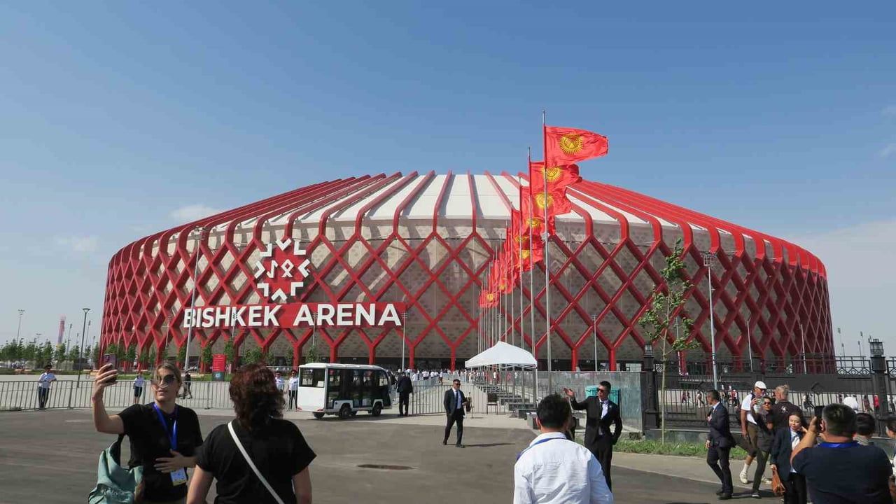 CUMHURBAŞKANI RECEP TAYYİP ERDOĞAN, BİŞKEK ARENA'DA DÜZENLENEN 6. GÖÇEBE OYUNLARI AÇILIŞ...