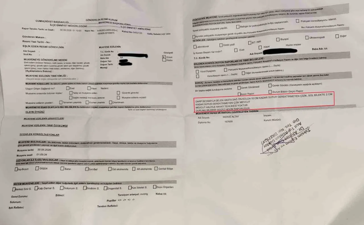 OLAYIN ARDINDAN TAKSİM EĞİTİM VE ARAŞTIRMA HASTANESİ’NE BAŞVURAN TURİST MUAYENE EDİLİRKEN...