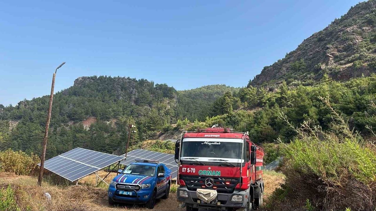 GAZİPAŞA’DA ÇIKAN YANGIN BÜYÜMEDEN SÖNDÜRÜLDÜ