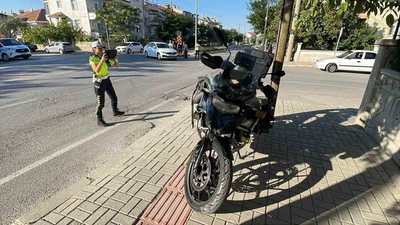 KAZAYA KARIŞAN MOTOSİKLET