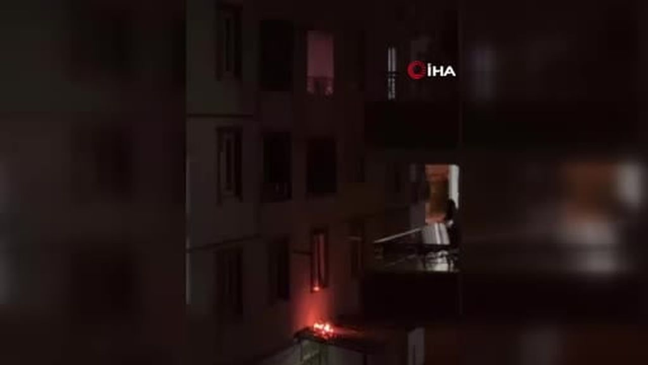 Siirt’te apartmanda korkutan yangın