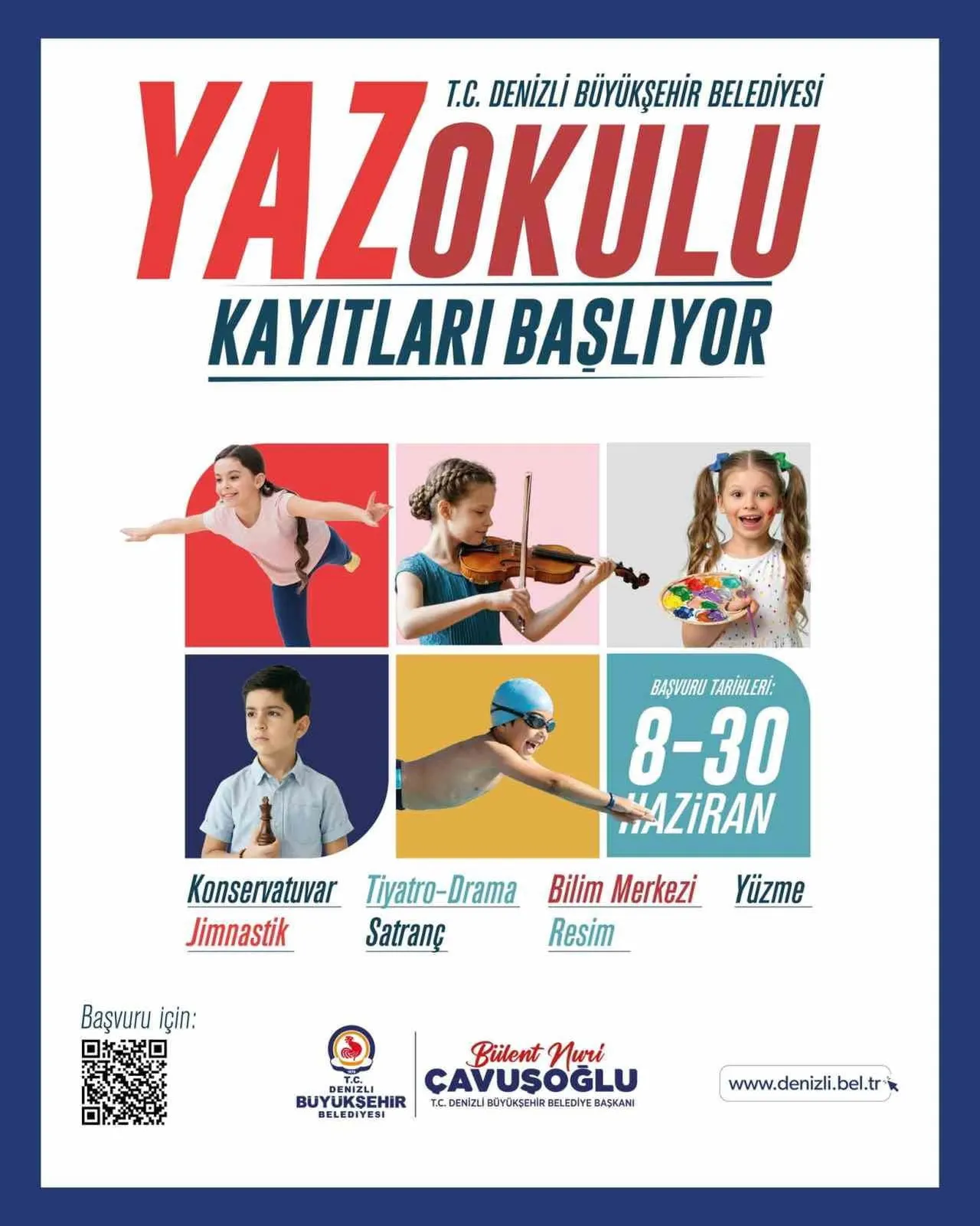 DENİZLİ BÜYÜKŞEHİR BELEDİYESİ, YAZ TATİLİNİ VERİMLİ GEÇİRMEK İSTEYEN ÇOCUKLAR İÇİN 8 AYRI SOSYAL...