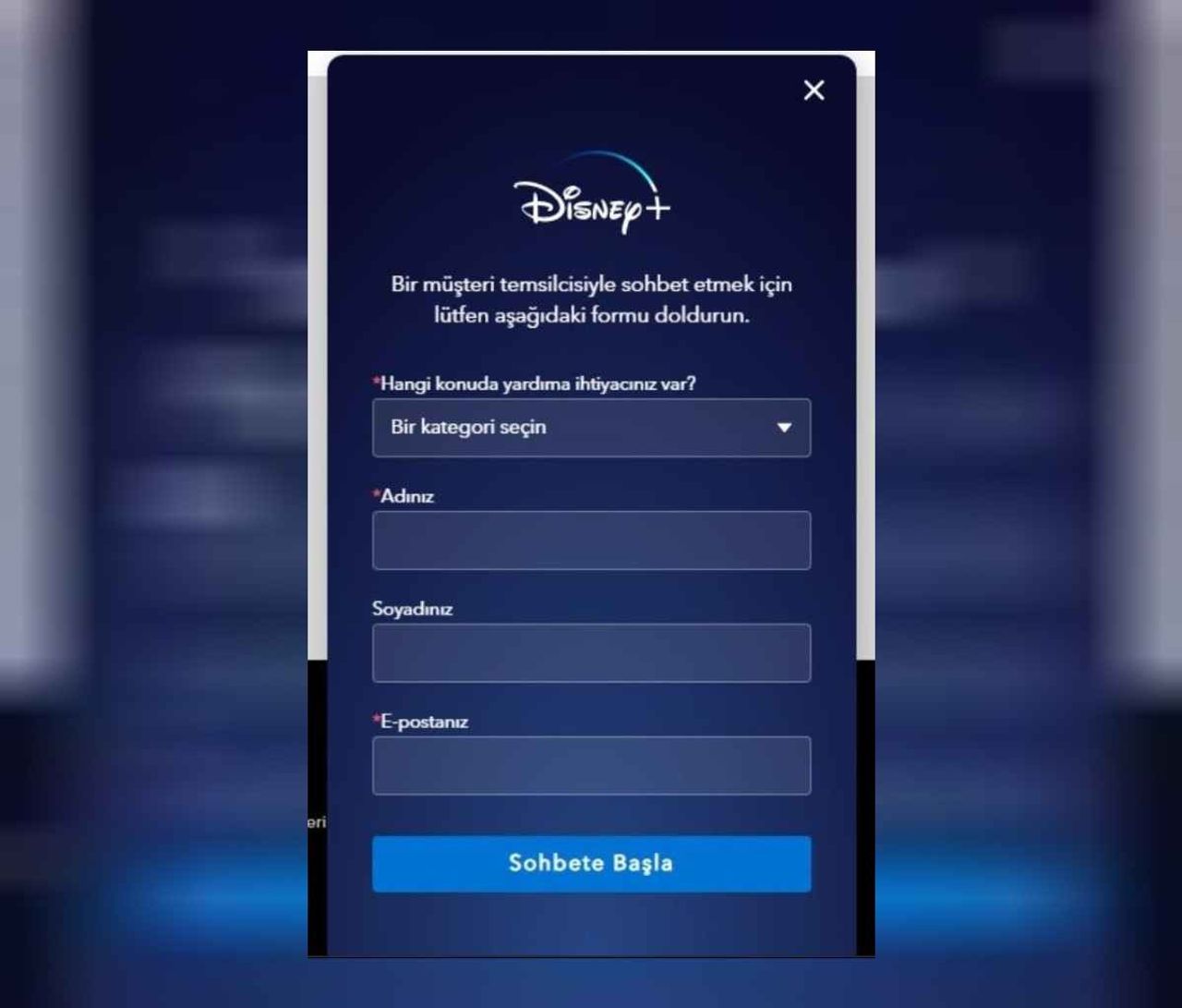 Disney+ mail sorunu