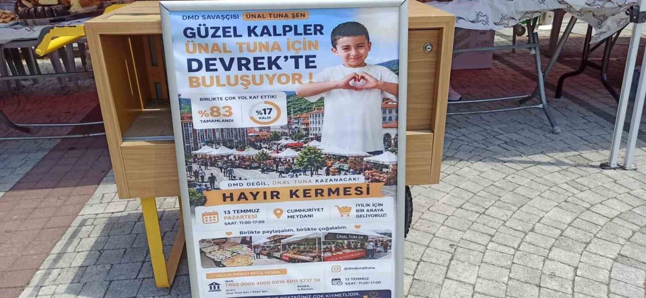 DMD HASTASI İÇİN HAYIR ÇARŞISI AÇILDI