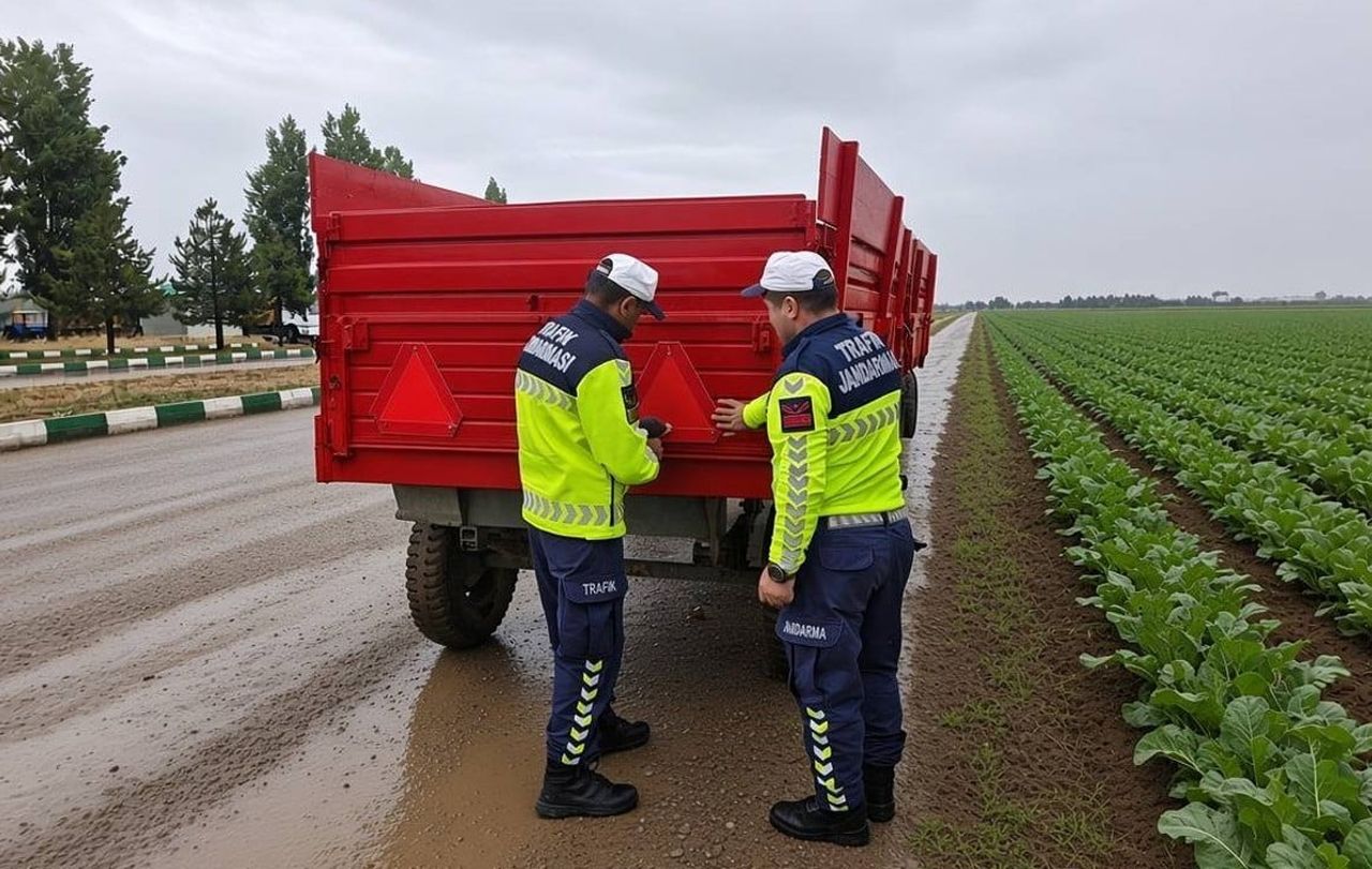 MUŞ’TA ŞEKER PANCARI HASAT SEZONUNUN BAŞLAMASIYLA BİRLİKTE TRAKTÖR KAZALARININ ÖNLENMESİ VE GECE...