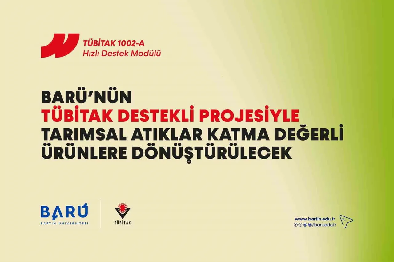 BARTIN ÜNİVERSİTESİNİN (BARÜ) TÜBİTAK 1002-A KAPSAMINDA DESTEKLENEN PROJESİYLE ZEYTİN VE FINDIK...