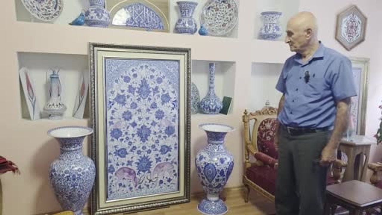 Kütahyalı duayen çini ustası Mehmet Koçer: "Çinicilik yeniden mimariyle buluşmalı"