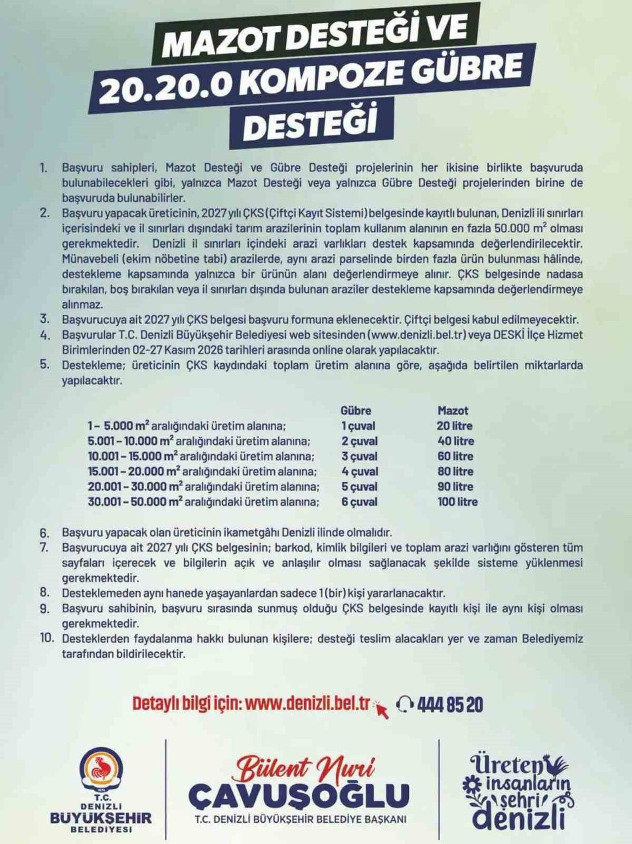 MAZOT DESTEGI