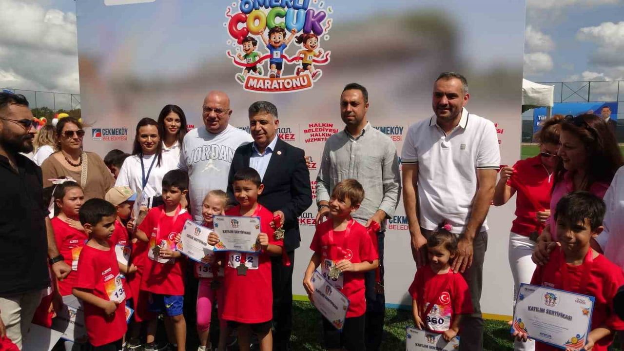 ÇEKMEKÖY BELEDİYESİ TARAFINDAN BU YIL İKİNCİSİ DÜZENLENEN ÖMERLİ ÇOCUK MARATONU, SPOR, EĞLENCE VE...