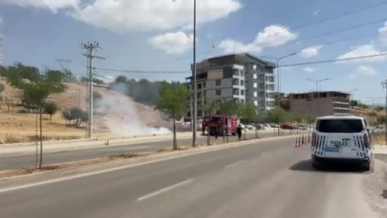Şırnak’ta yol kenarında çıkan yangın büyümeden söndürüldü