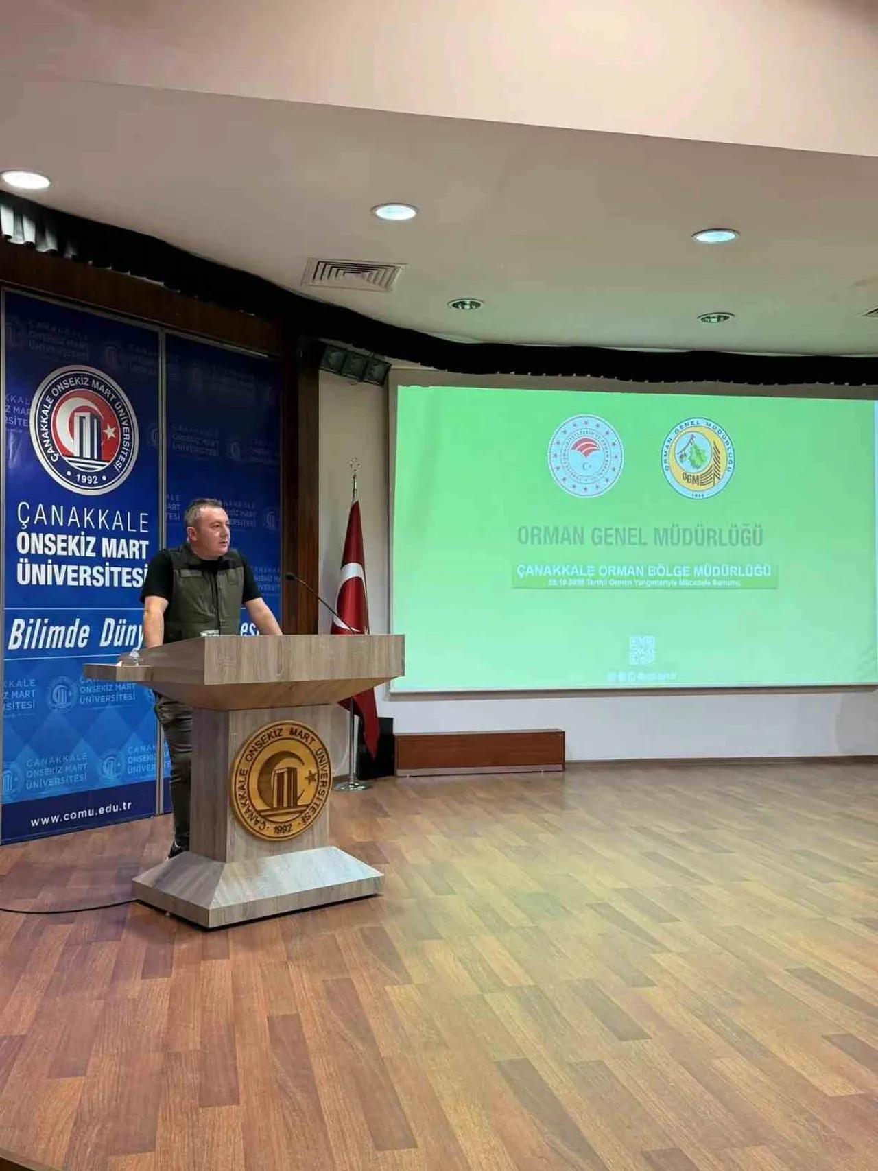 ÇANAKKALE’DE ÜNİVERSİTE ÖĞRENCİLERİNE ORMAN BÖLGE MÜDÜRÜLÜĞÜNCE YANGIN FARKINDALIK EĞİTİMİ...