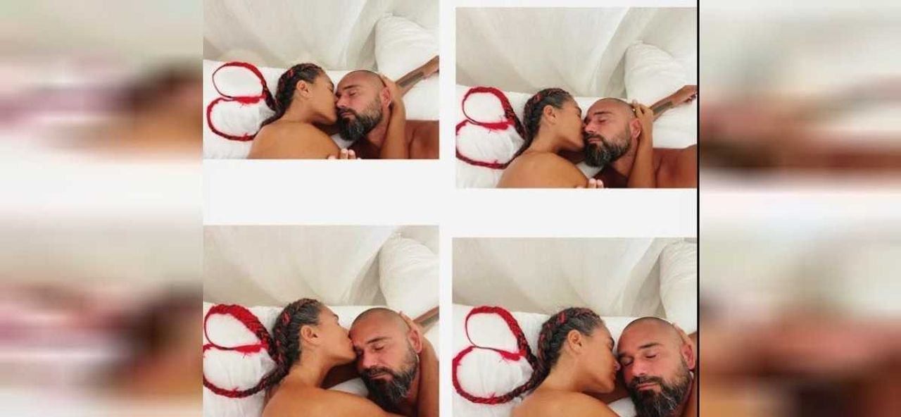 Eda Taşpınar yatak pozu
