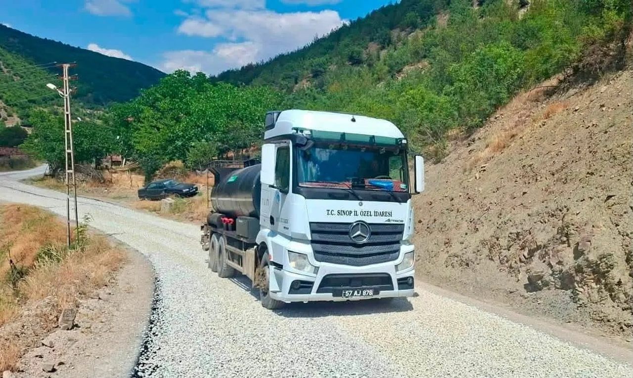 SİNOP İL ÖZEL İDARESİ, İL GENELİNDE KÖY YOLLARINDA YÜRÜTÜLEN YOL ALTYAPISI GÜÇLENDİRME, ASTARLAMA...