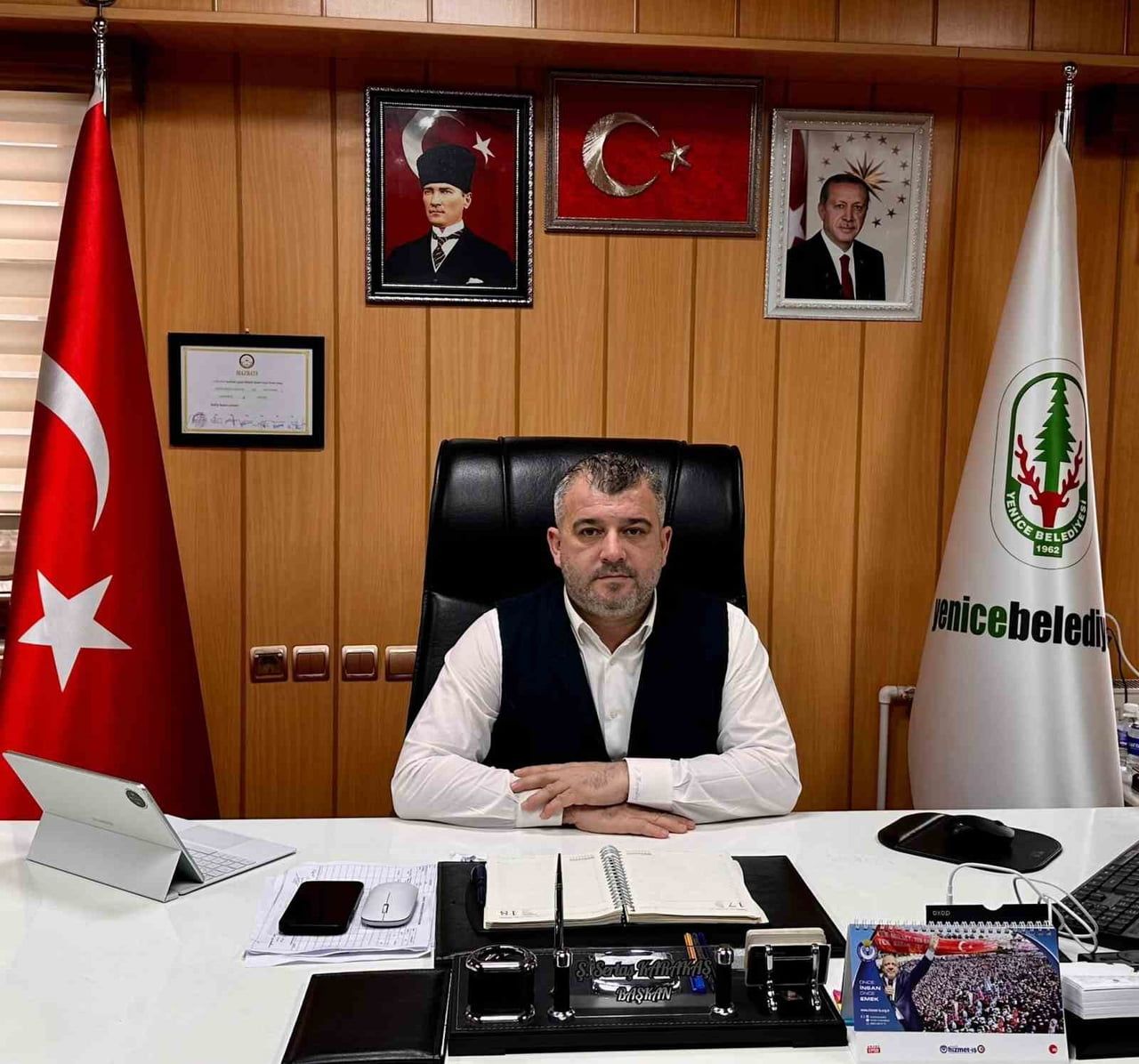 YENİCE BELEDİYE BAŞKANI SERTAŞ KARAKAŞ, İLÇEDE DEVAM EDEN ALTYAPI VE YOL ÇALIŞMALARIYLA İLGİLİ...