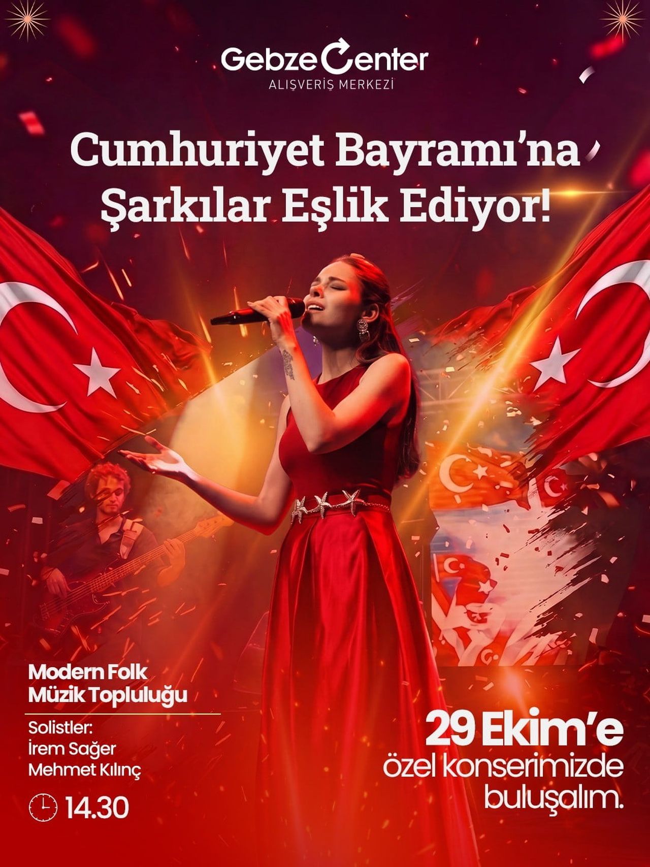 FİBA CP TARAFINDAN YÖNETİLEN GEBZE CENTER AVM, TÜRKİYE CUMHURİYETİ'NİN KURULUŞUNUN 103. YIL DÖNÜMÜ...