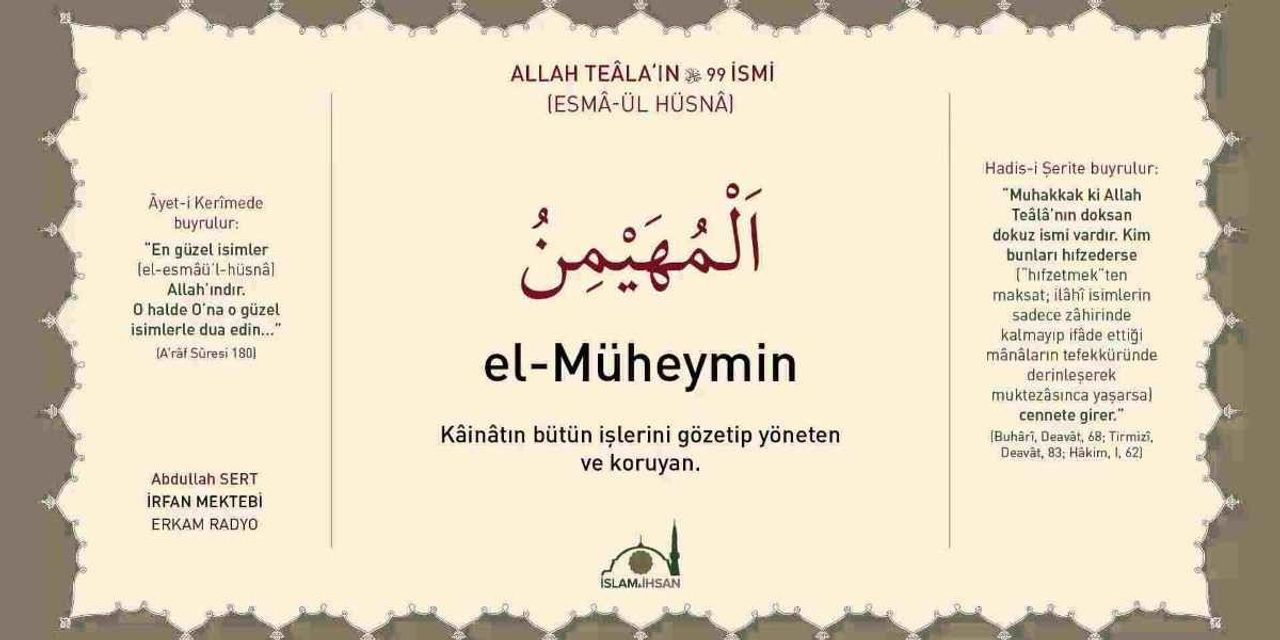 El Müheymin Ne Anlama Gelir