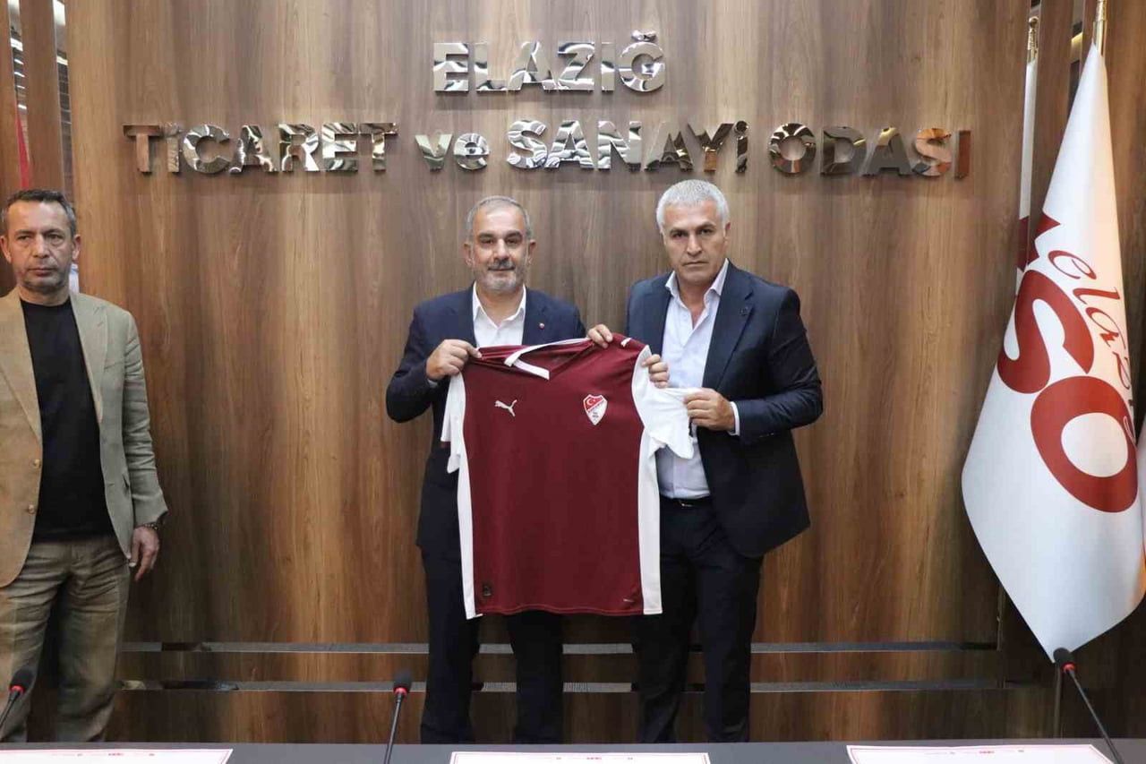 ELAZIĞSPOR KULÜP BAŞKANI AHMET TOPRAK VE YÖNETİM KURULU ÜYELERİ ELAZIĞ TİCARET VE SANAYİ ODASI...