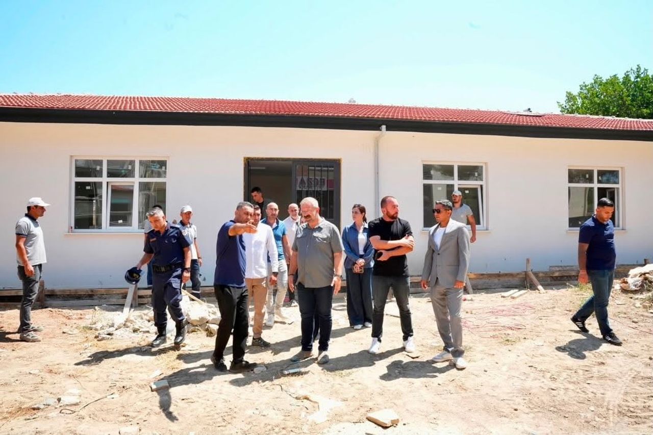 GÖMEÇ’TE KARAAĞAÇ MAHALLESİ’NDE DEVLET YATIRIMLARI YERİNDE İNCELENDİ
