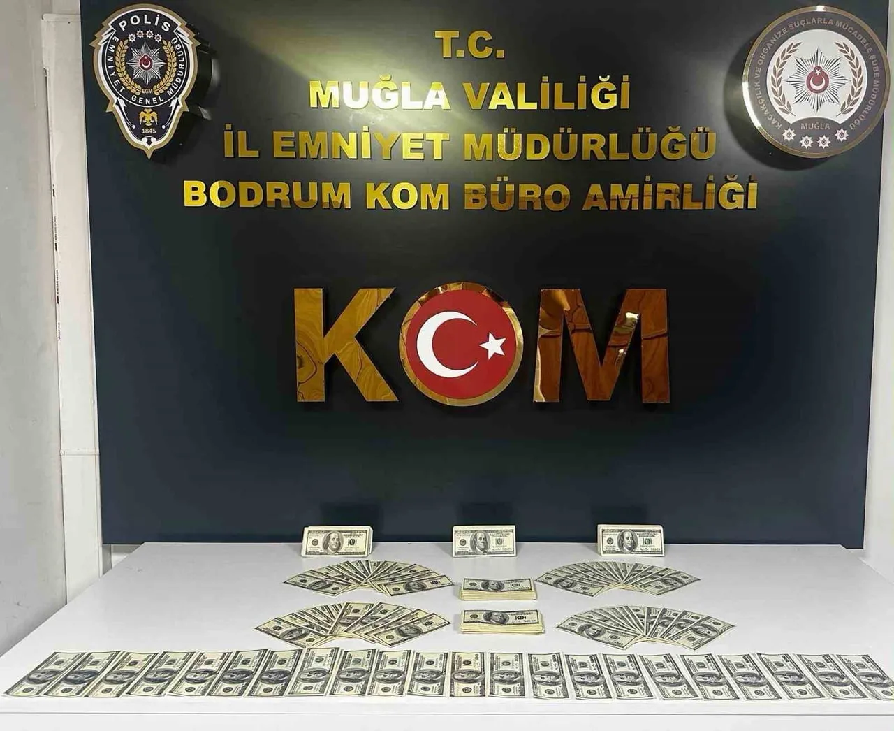 MUĞLA’NIN BODRUM İLÇESİNDE PİYASAYA SAHTE DOLAR SÜRMEYE HAZIRLANDIĞI BELİRLENEN ŞÜPHELİ, POLİS...