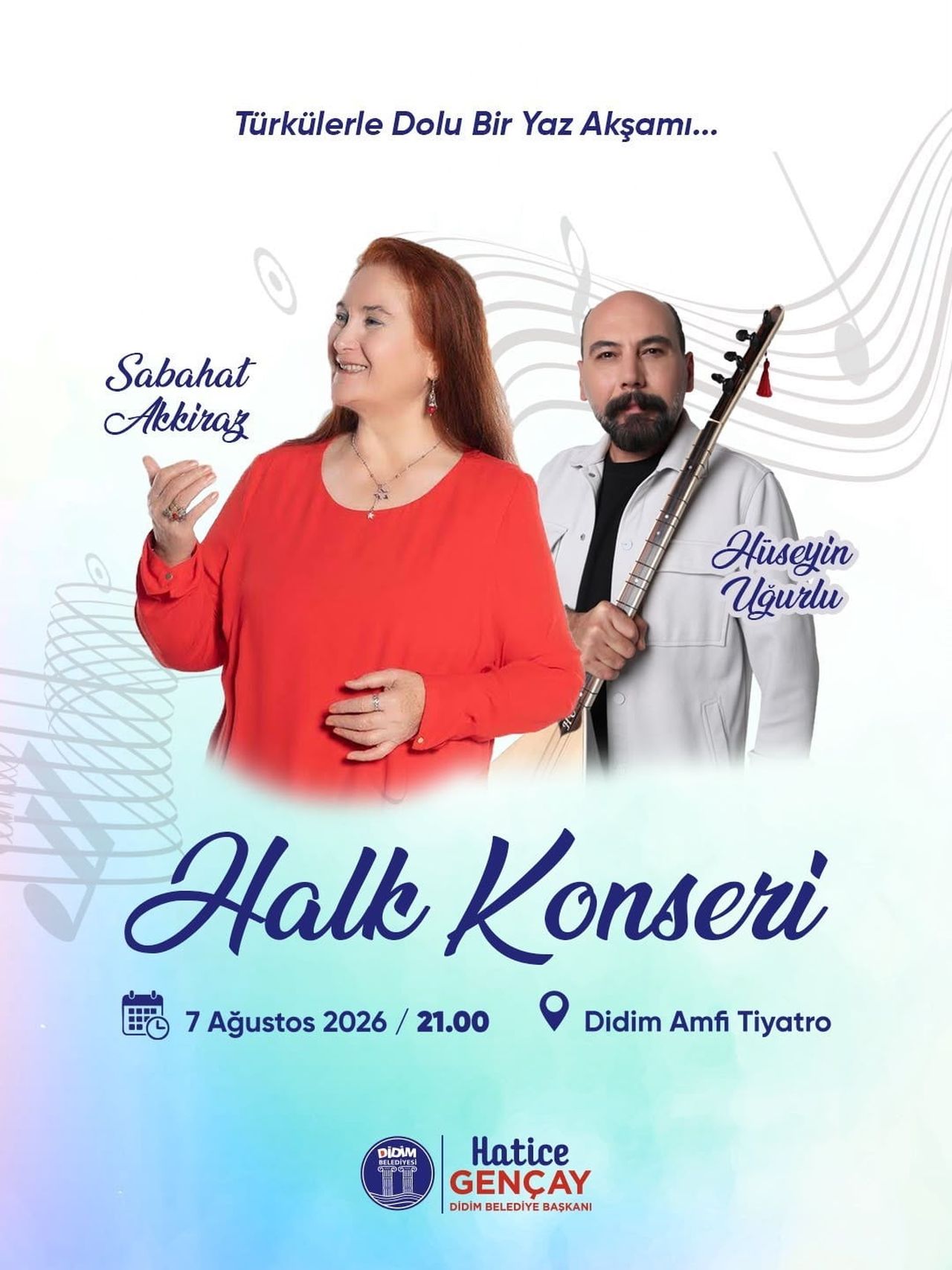 DİDİM BELEDİYESİ, YAZ ETKİNLİKLERİ KAPSAMINDA DÜZENLEYECEĞİ HALK KONSERİ İLE TÜRKÜ SEVERLERİ BİR...