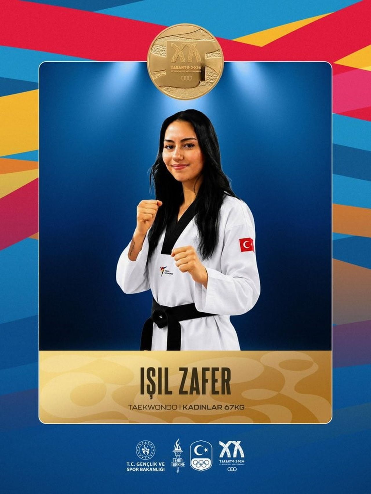 MİLLİ SPORCU IŞIL ZAFER, 2026 AKDENİZ OYUNLARI'NDA ALTIN MADALYA KAZANDI