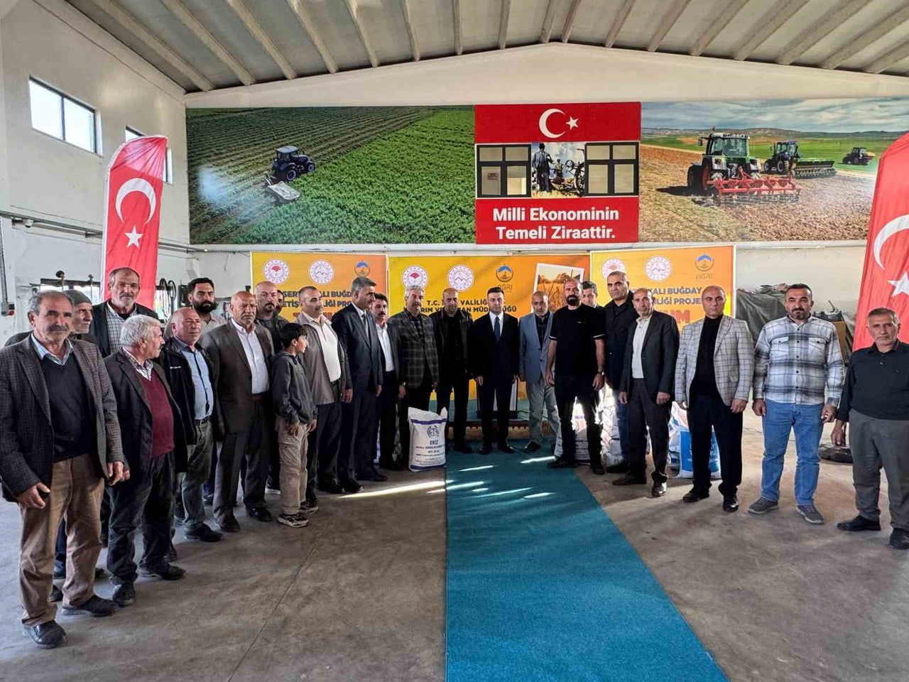 AĞRI’DA SERTİFİKALI BUĞDAY YETİŞTİRİCİLİĞİNİN YAYGINLAŞTIRILMASI PROJESİ KAPSAMINDA 1 BİN 100...