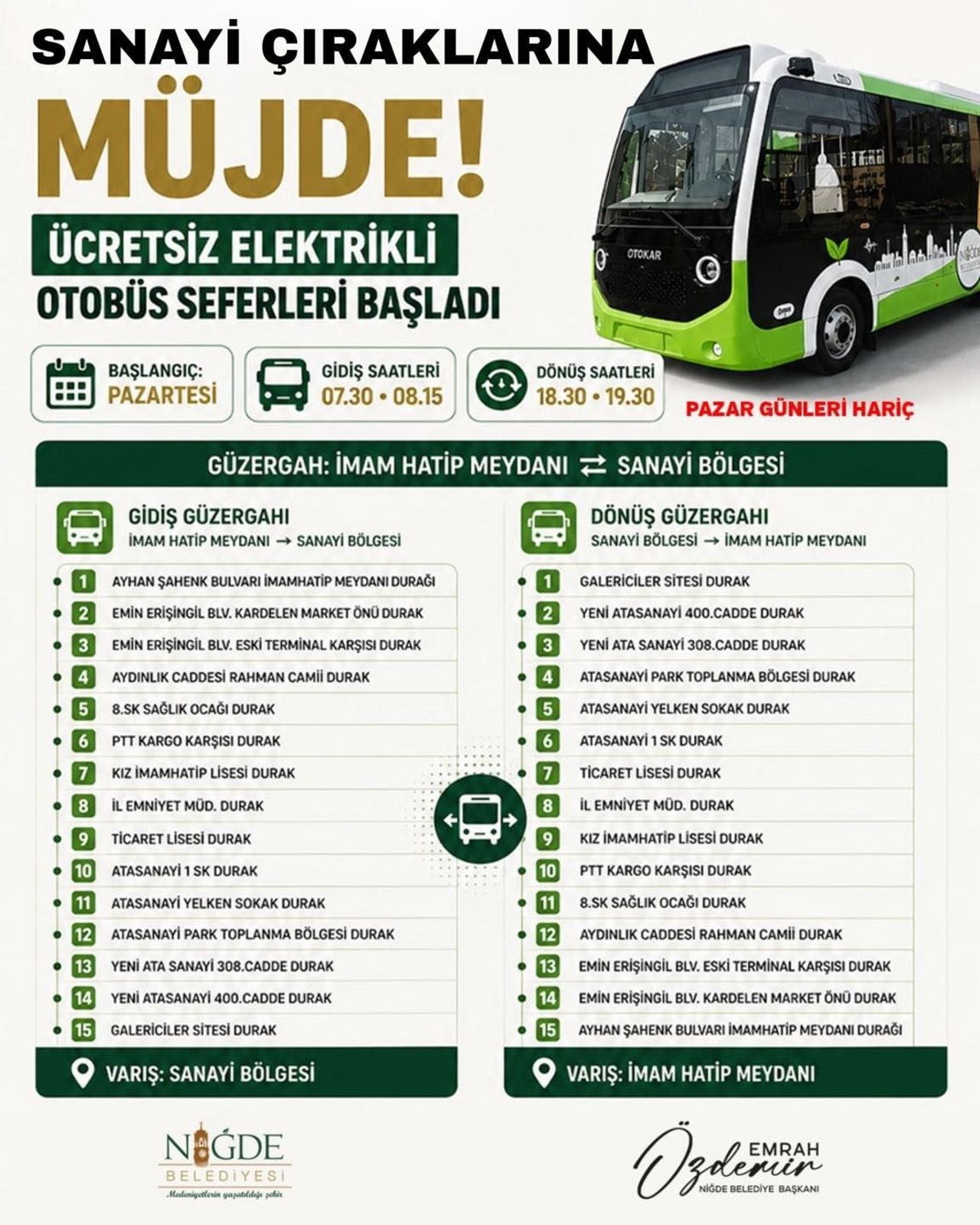 NİĞDE BELEDİYESİ ÜRETEN ELLERİN YANINDA