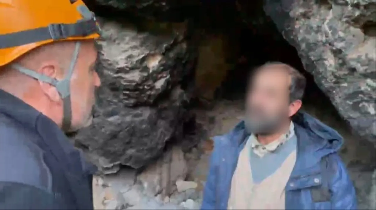 BURSA ULUDAĞ’DA ORMANLIK ALANDAKİ BİR MAĞARAYA SIĞINAN YAŞLI ADAMI, BÖLGEDE DAĞCILIK VE TREKKİNG...
