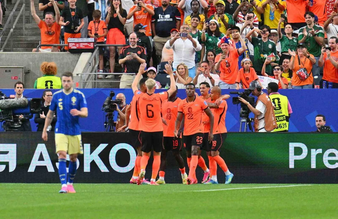 FIFA 2026 DÜNYA KUPASI F GRUBU 2. HAFTA MAÇINDA HOLLANDA, İSVEÇ'İ 5-1 MAĞLUP EDEREK PUANINI 4'E...