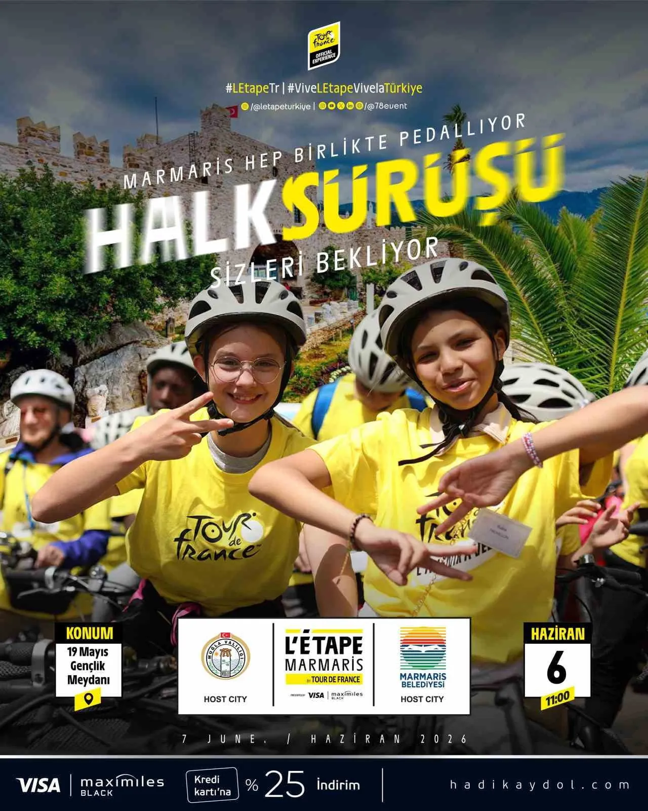 HALK SÜRÜŞÜYLE MARMARİS’TE BİSİKLET YARIŞI HEYECANI YAŞANACAK