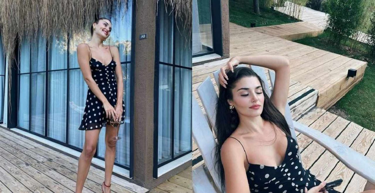 Hande Erçel Minisiyle Güneşlendi