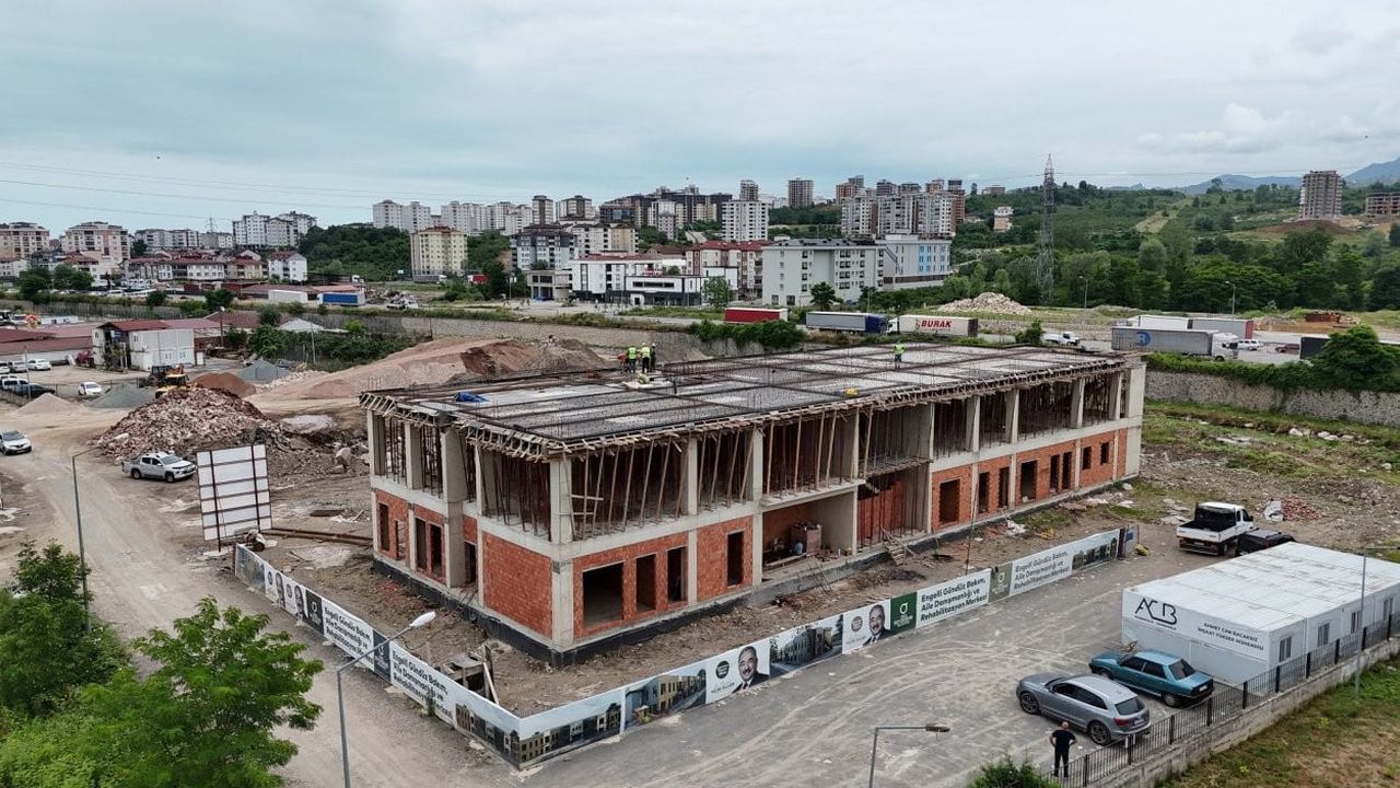 İNŞAAT ÇALIŞMALARININ DEVAM ETTİĞİ MERKEZ