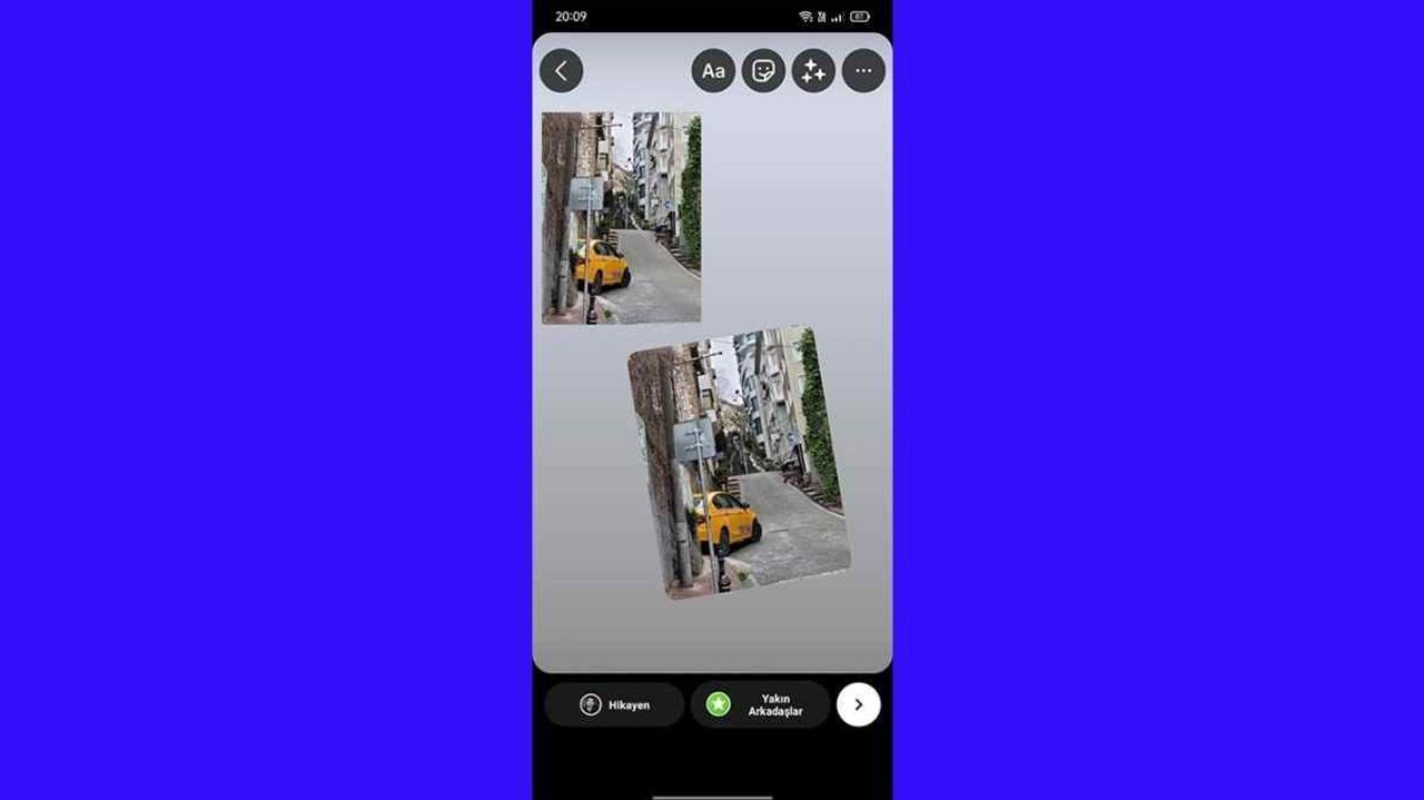 Instagram hikayeye birden fazla fotoğraf ekleme